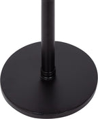 Kate and Laurel Stratton Rustic Pedestal Table; 13 x 13 x 26; Black; Decorative Pedestal Table for Decorating Smaller Living Areas and Hosting