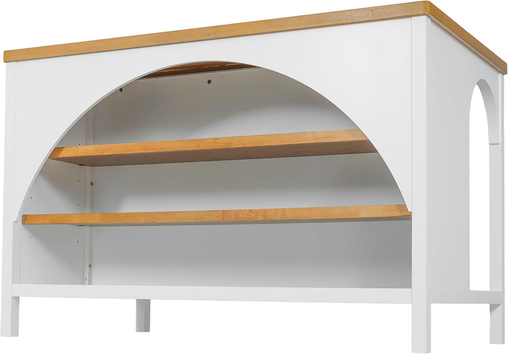 Christopher Knight Home Elle 56" Kitchen Island with Open Storage, Farmh...