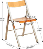Modern Transparent Folding Chair Acrylic Folding Ghost Stackable Crystal Seat-PC Plastic Living Room(Transparent)