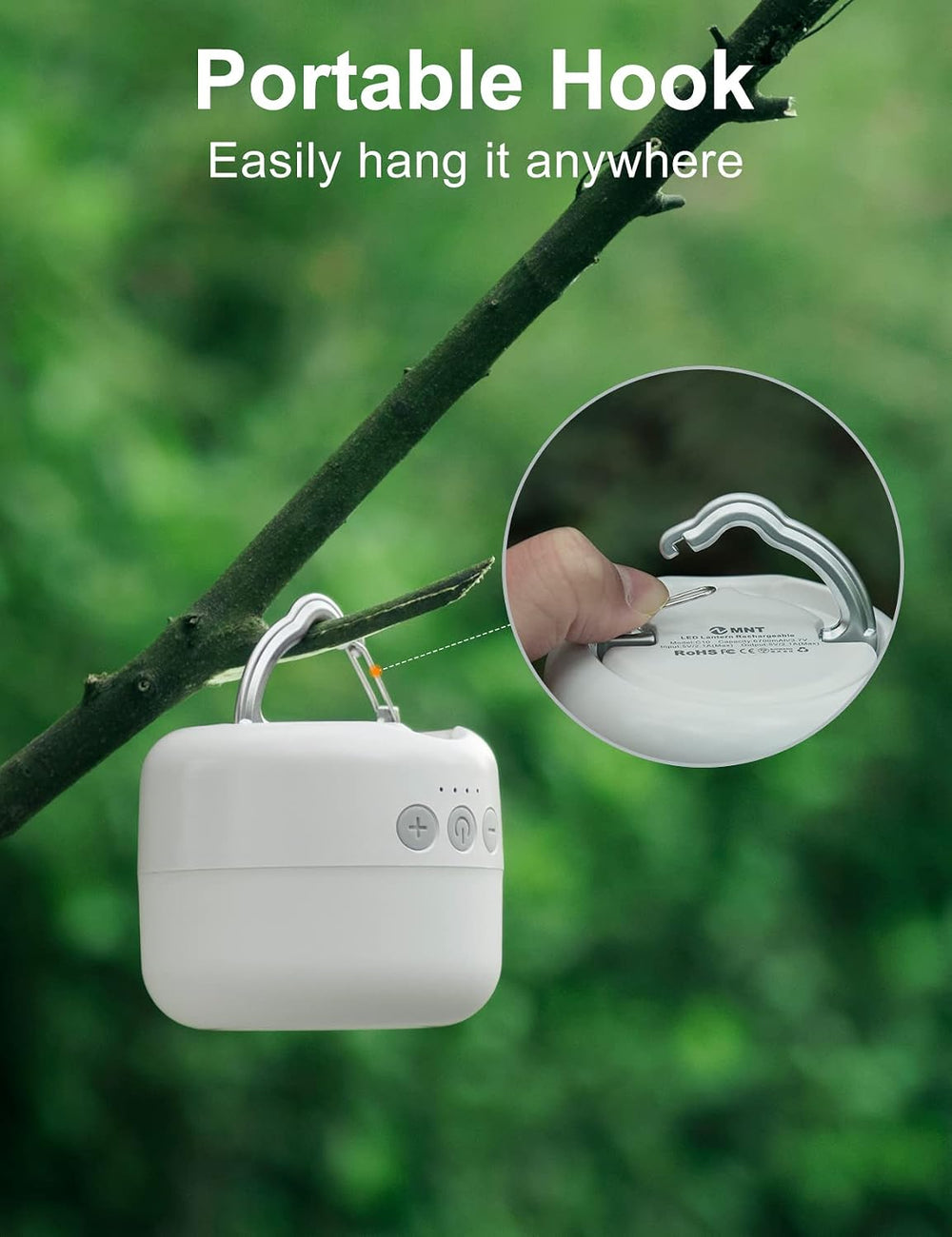 ZMNT LED Camping Lantern Rechargeable 1000LM, Up to 300H Running Time Camping...
