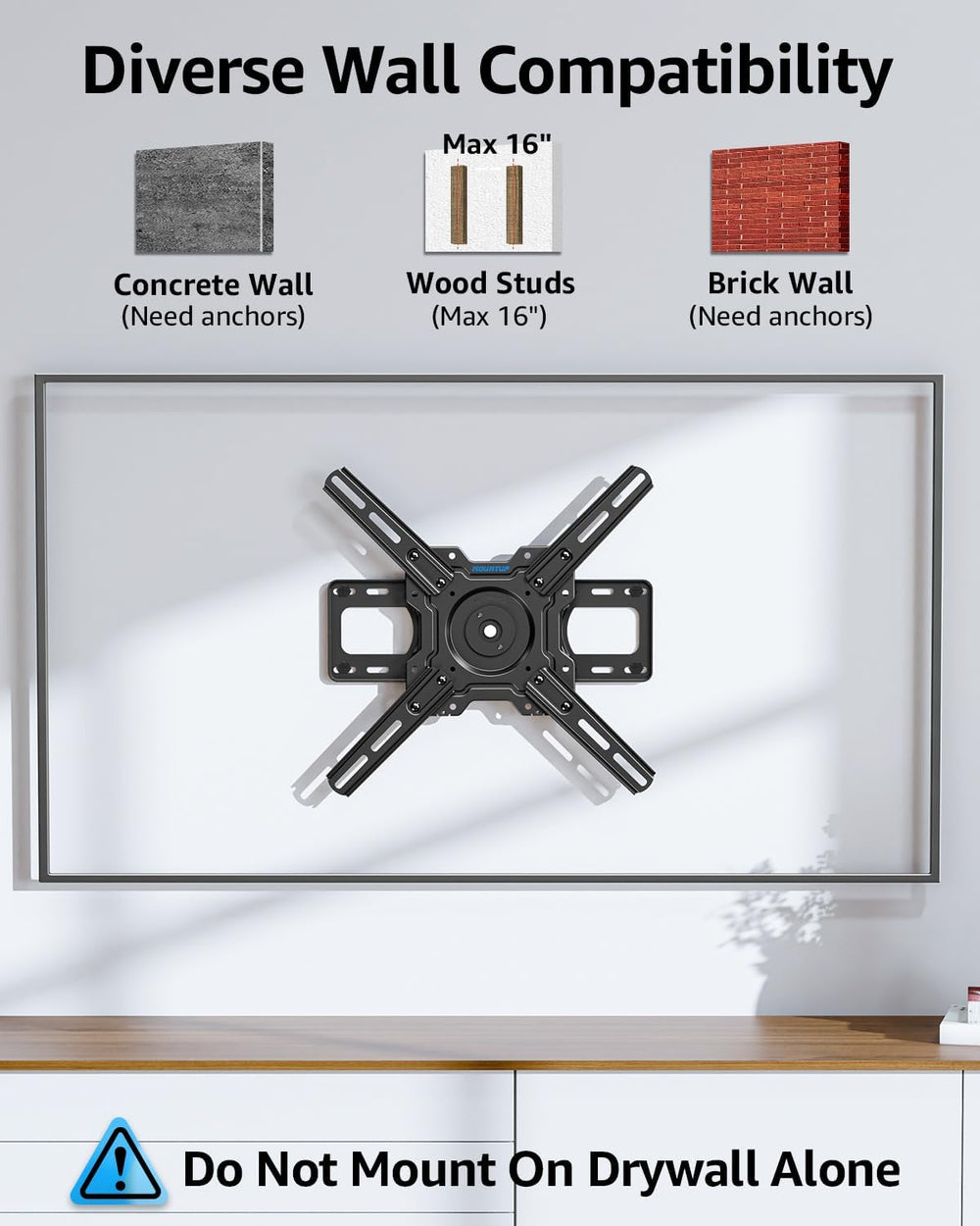 MOUNTUP Rotating TV Wall Mount Only for Samsung The Frame/Neo QLED 8K/4K TVs,...