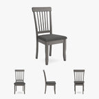Signature Design by Ashley Shullden Modern Upholstered Dining Chair with Cushion, Set of 2, Gray