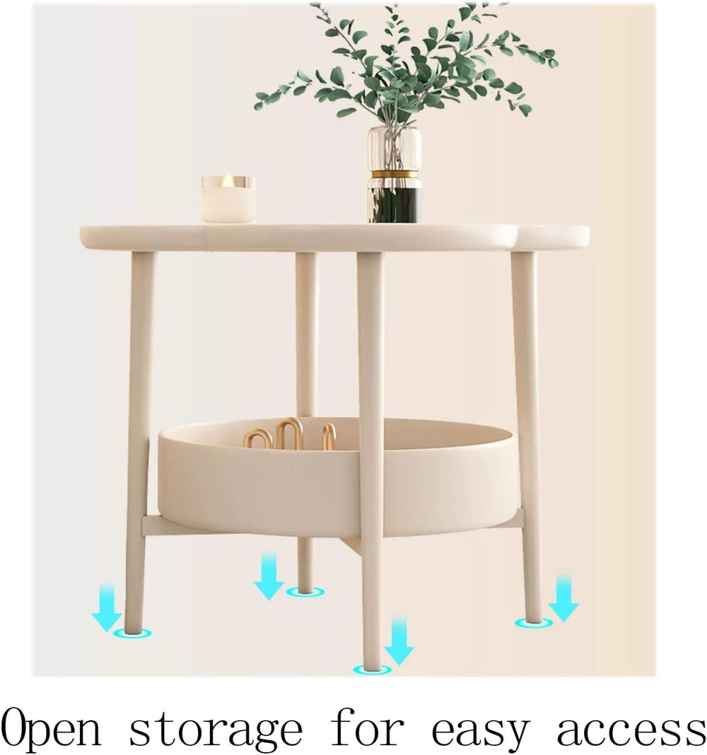 Sofa Side Table, Small Living Room Table, Tea Cabinet, Bedside Table for Smal...