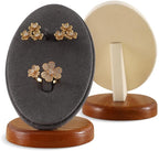 Ring Holder, Jewelry Display for Vendors,Wooden Earring Display,Premium Jewelry Holder,Luxury Earring Stand,Beige Small Jewelry Stand