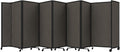 Versare Room Divider 360 Portable Wall Partition | Folding Panels | Large Freestanding Divider | Locking Wheels | Temporary Room Separator