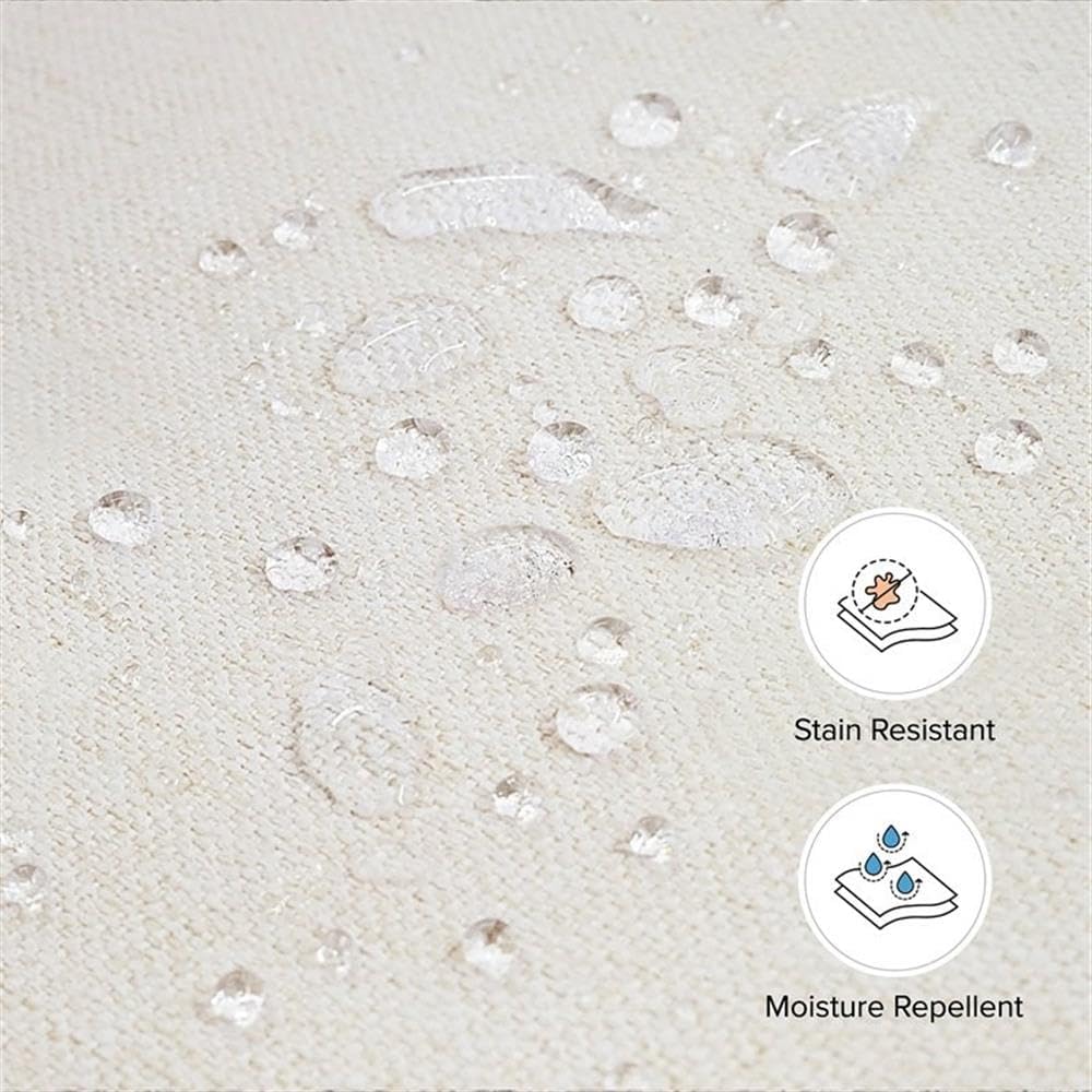 Namesake Gliding Ottoman in Performance Cream Eco-Weave, Water Repellent &amp...