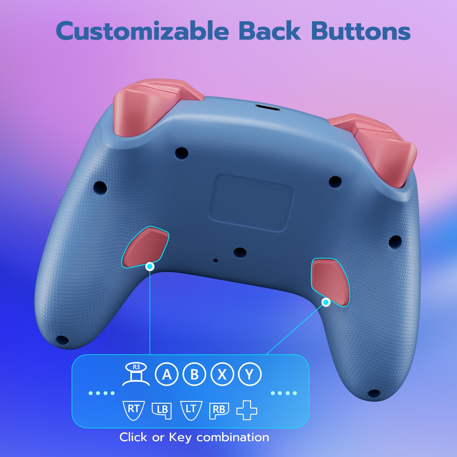 ISHAKO PC Gaming Controller for Windows/Switch/Switch2, Stem, Luna, MacBook