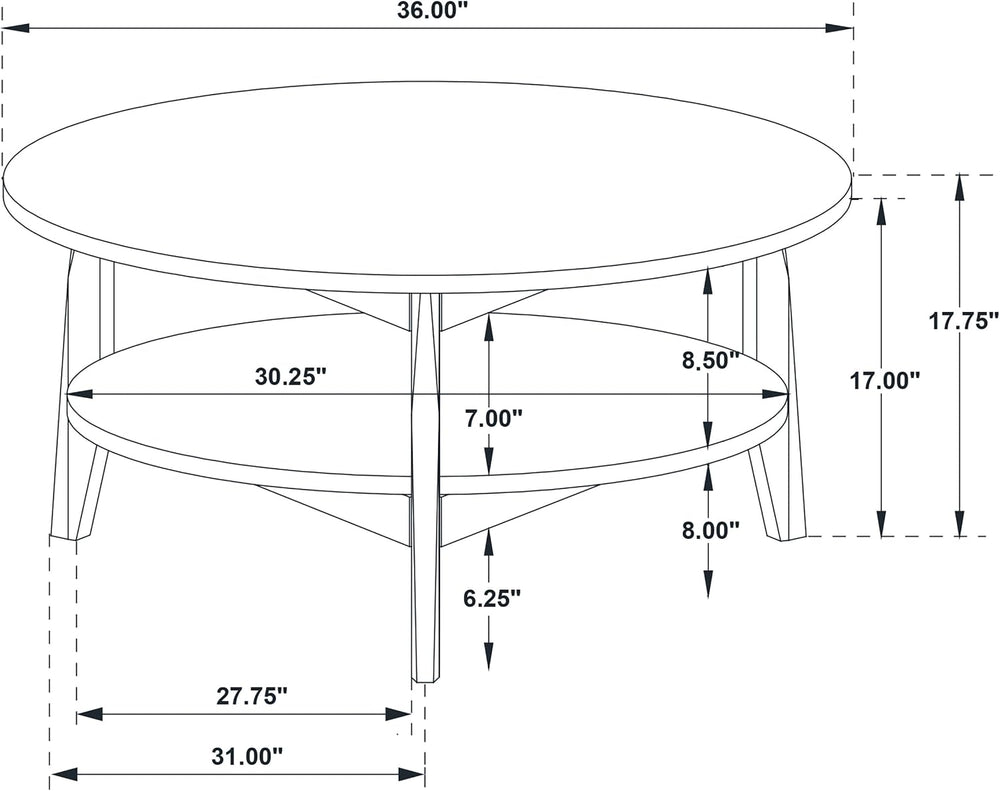 Coaster Home Furnishings - Bradley - Wood - 3-Piece Coffee Table Set with Ash...
