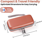 Hard Shell Insulated Cooler Travel Case for 1 Ozempic or Wegovy Injector Pen & Needles, TSA Approved Cold Pack, Easy to Clean, Compact Syringe Box Holder for Trip & Daily Use (Pink)