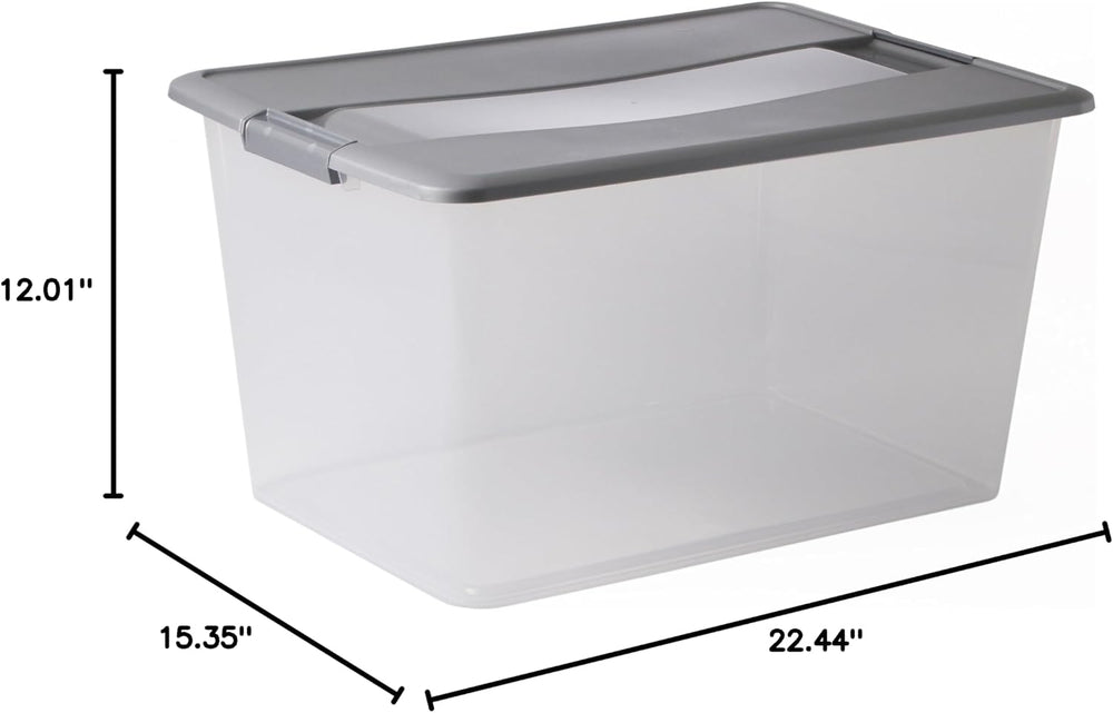 Sundis 4351004 Kliker Box Storage Box PP Argent 57 x 39 x 30,5 cm