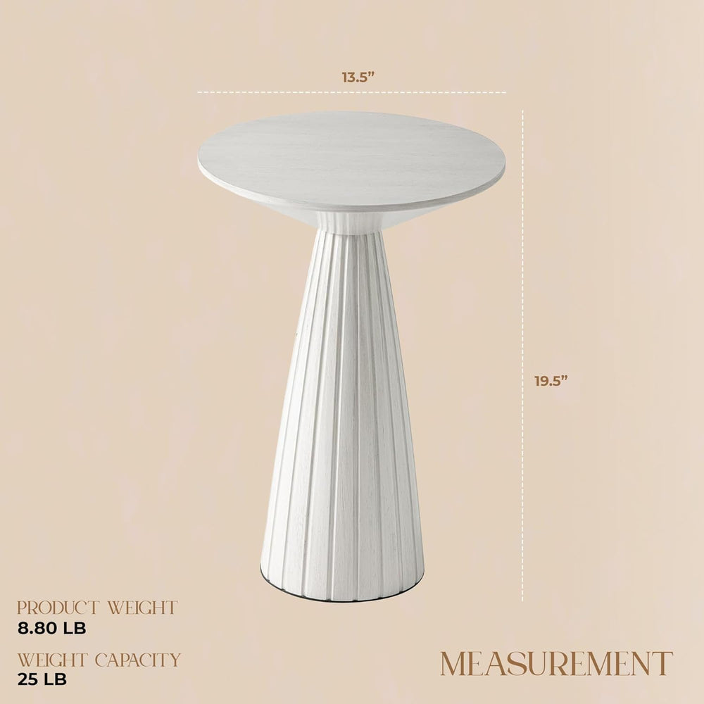 COZAYH Pedestal Small Drink Round Martini Table for Living Rooms or Bedrooms