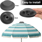 Garneck 2 Pcs Patio Umbrella Top Screw Caps, Replacement Parts | gray plastic, 4.4 x 4.4 x 1.02 in, screw-on fitting for Roman umbrella cantilever umbrella tops for terrace garden outdoor