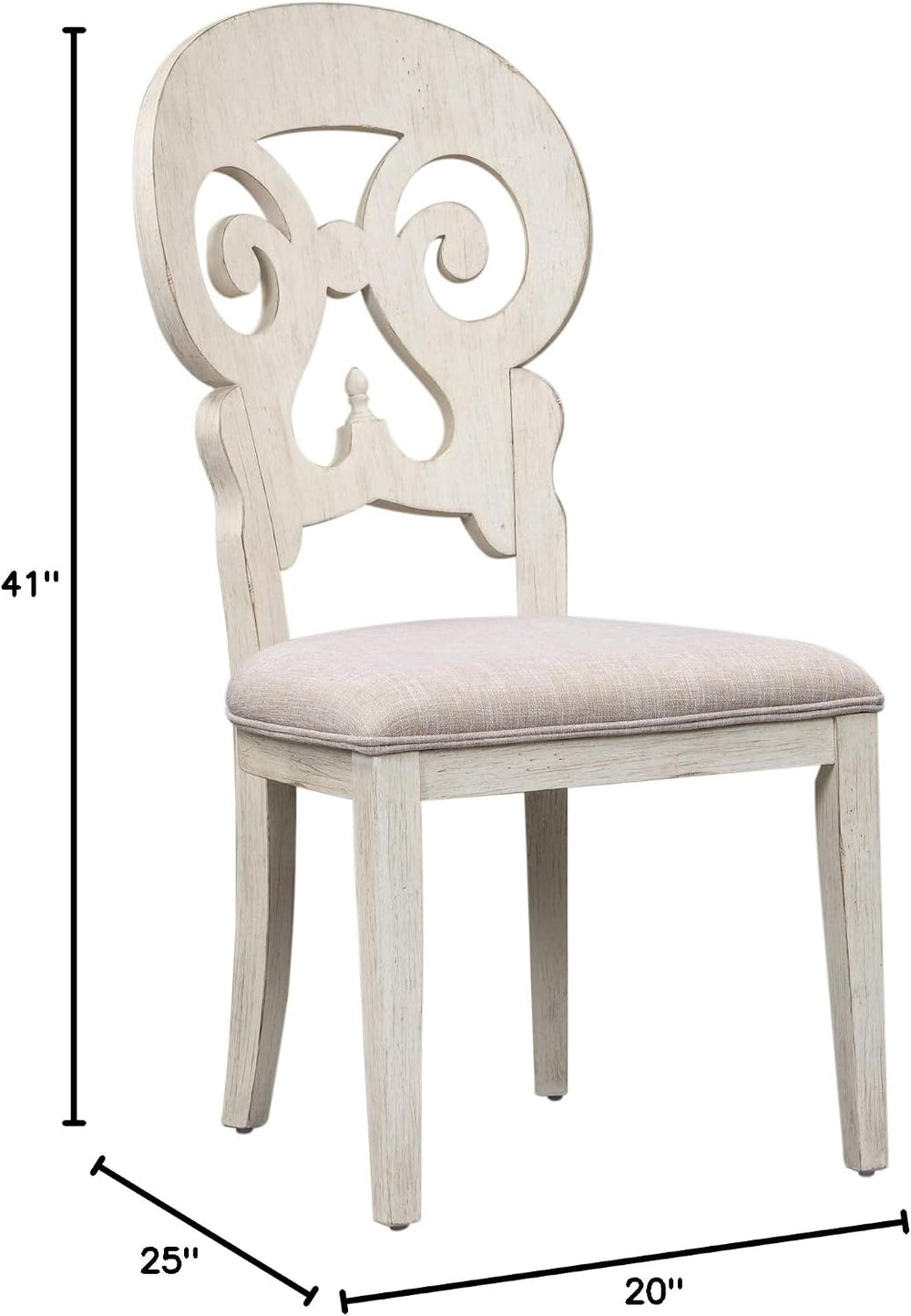 Liberty Furniture Industries Farmhouse Reimagined Splat Back Side Chair, W20 ...