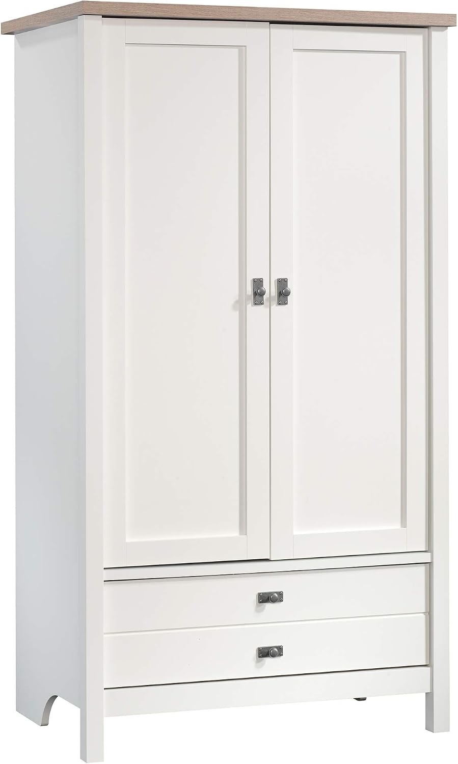Sauder Cottage Road Armoire, Soft White finish