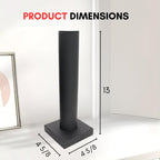 Novel Box Black Leatherette Vertical Bracelet/Bangle Display Tower - Jewelry Organizer Tower Stands for Bracelet Displays - Hair Tie Bangle Bracelet Watch Scrunchie Holder for Selling or Personal Use