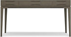 SIMPLIHOME Harper Desk - 60-Inch Wide Solid Hardwood Writing Desk in Farmhouse Grey, Mid-Century Modern Home Office Computer Table for Workspace or Study with 2 Drawers and Flip-Down Keyboard Tray