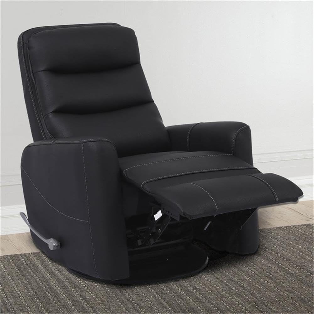 Parker Living Hercules - Black Manual Swivel Glider Recliner