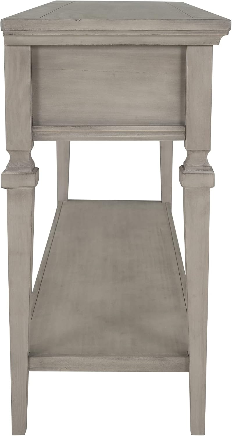 Knocbel 50" Retro Style Console Table Solid Wood Frame Sofa Table with B...