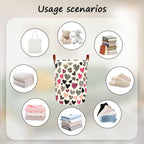 Laundry Baskets 15.7x19.7 Inch Large Collapsible Laundry Hamper with Handles Oxford Fabric Clothes Storage Bin Foldable Dirty Clothes Organizer for Bedroom Bathroom Dorm