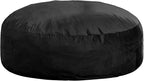 Hobestluk 6FT Bean Bag Chair Bean Bag Chairs for Adults Giant Bean Chairs with Velvet Cover, Memory Foam BeanBag Chair Fluffy BeanBag Chairs for Living Room, Bedroom- Black (70" x 70" x 15")