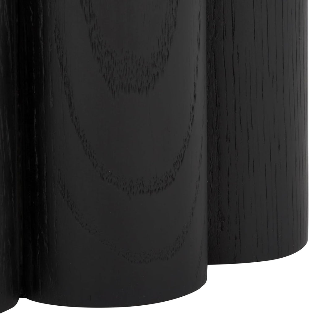 SAFAVIEH Couture Collection - Roxiella Black Solid Wood & Round Marble To...