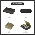 6 Watch Travel Cases for Men - Watch Roll 6 Slots Travel ﻿black Multifunctional Watch Display Box Cabinet ，Christmas Gift for Man/Woman/Office ﻿