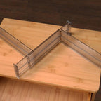 2pcs/4pcs,1/2 Sets Adjustable Drawer Dividers for Storage Organization, Durable And Designed for Wardrobes And Closets Without The Need for Punching (2pcs/1set)