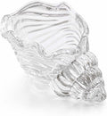 Glass Conch Shell Jewelry Dish Tray| Shell Trinket Dish Ring Earring Holder| Ocean Coastal Decorative Trinket Plate for Rings Earrings Necklaces Bracelet|Gift for Women (Transparent)