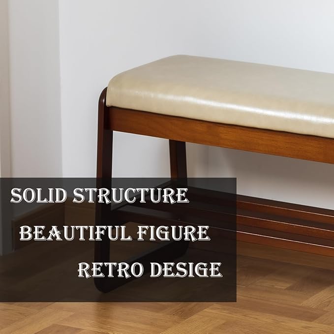 latifolia Solid Wood Bench, Entryway Shoe Bench with Cushion, Flip-Open Stora...