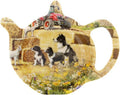 The Leonardo Collection Collie & Sheep Teabag Tidy By Macneil Studios | Charming Ceramic Teabag Holder with Collie and Sheep Design | Ideal for Tea Lovers | Practical and Decorative Accessory