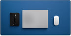 Jotsome Leather Desk Pad Mat, Non-Slip Desk Blotter Pad - Desk Protector for Office, Home, Laptop, and Desktop, Gift for The Holidays or Christmas (Midnight Blue, 34" x 17")