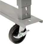 Global Industrial Mobile Adjustable Height Workbench, Shop Square Edge, 60" W x 36" D, Gray