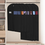 Univivi Suit Bags Garment Bag for Men Storage, 40 Inch, 10 Pack | Breathable Garment Bag, Dustproof Suit Travel Bag, Clear Window and ID Card Holder for Suits, Jackets, Shirt and Coat