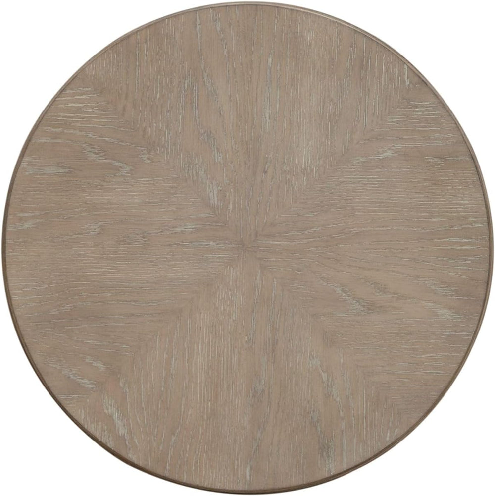 Liberty Furniture Brentwood Round End Table for Living Room - Sandstone Oak Wood