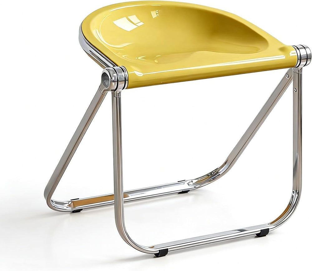 ZYFAB Folding Acrylic Tray Table Modern Small Drink Table Chair Set Foldable ...