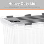 Superio 26 L Deep Storage Container with Hinged Lid (6 Pack)
