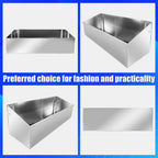 Aluminum Fuel Tank Rack Multi Use Storage Cabinet Holder Organizer Length 24" Suitable for Store Garages Enclosed Racing Trailers Work Areas Automotive Parts Silver