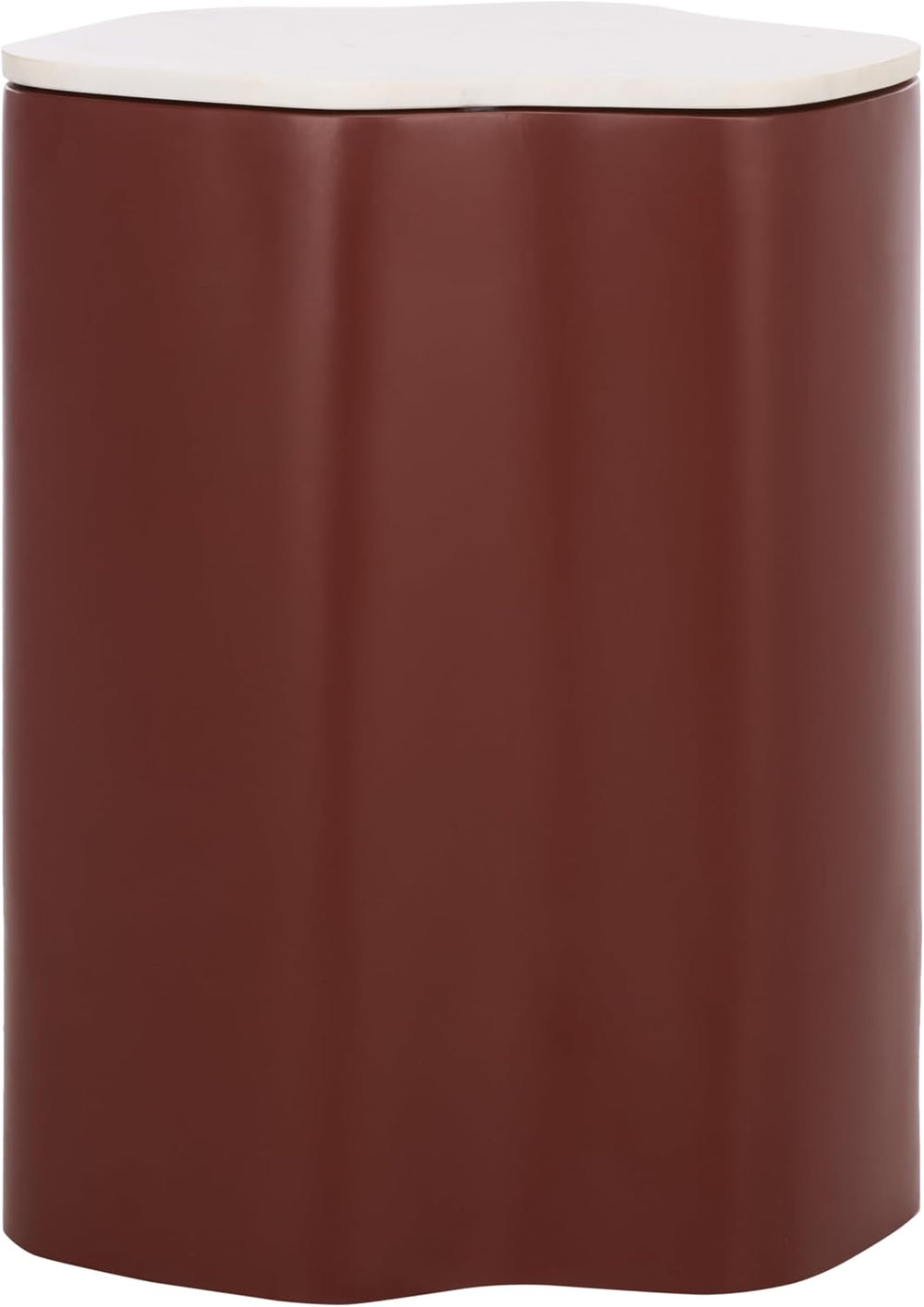 SAFAVIEH Home Collection – Kanon Bordeaux Base & White Marble Top Accent ...