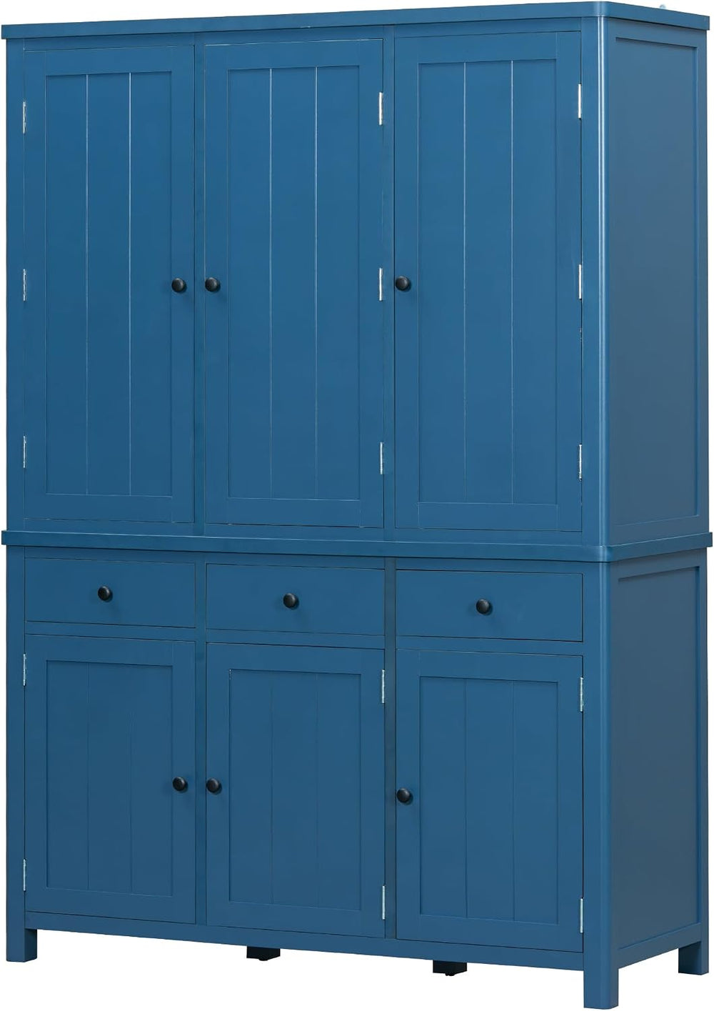Merax 74.8'' Tall Kitchen Pantry Storage Cabinet with 6 Doors, 3 Draw...