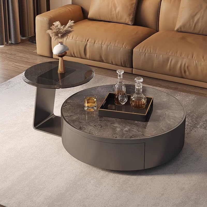 Coffee Tables Rock Slab Coffee Table, Simple Living Room, Italian-Style Small...