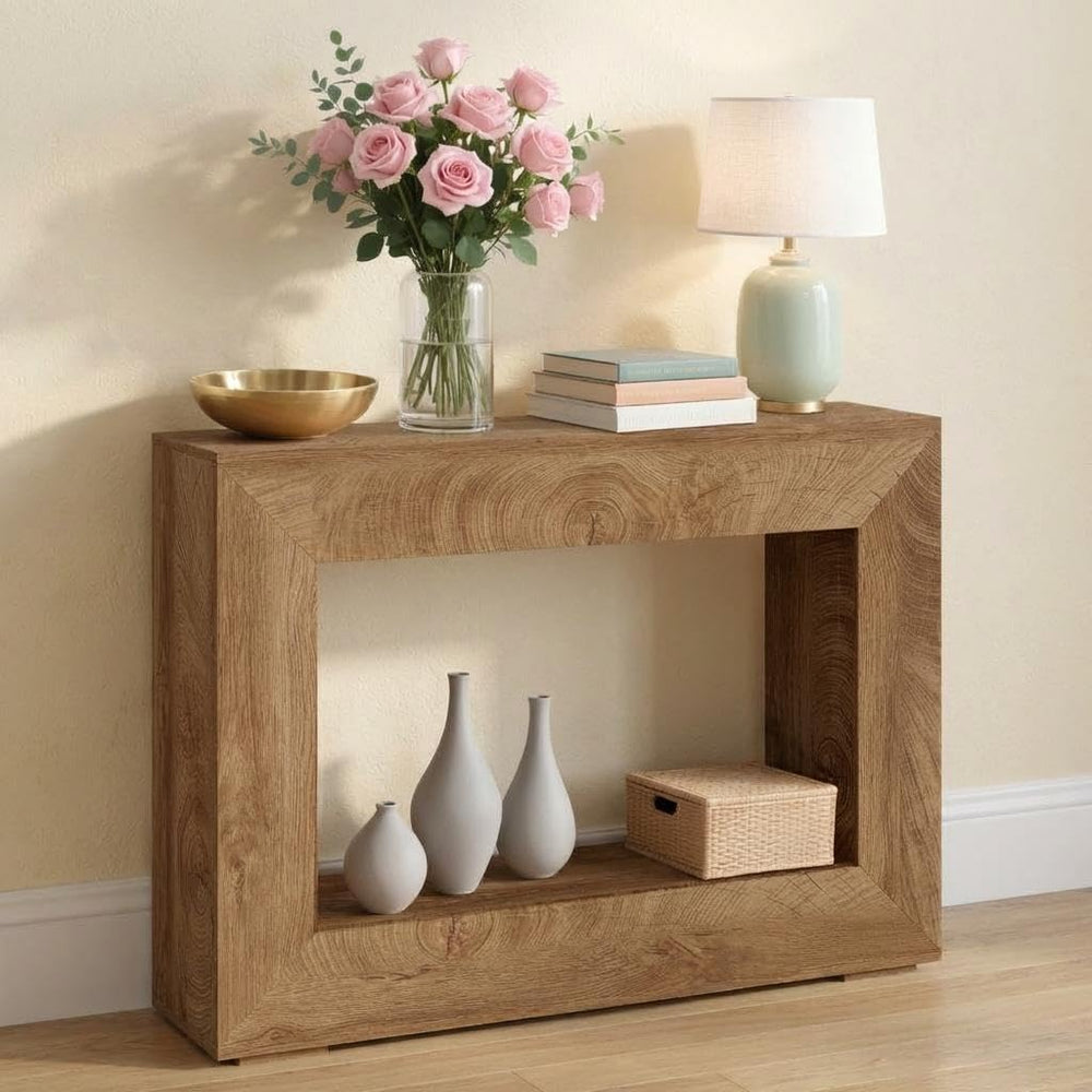 GAOMON 47" Narrow Wood Console Table with Storage Shelf - Vintage Accent...
