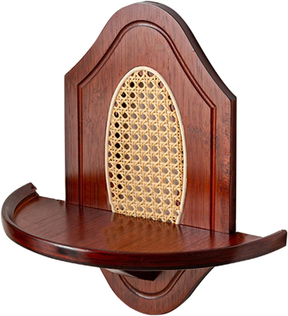 Wall Hanging God Shelf, Bamboo Prayer Offering Table, Chinese Personal Shrine...