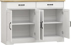 Farmhouse Buffet Cabinet Storage Sideboard, with 2 Drawers and 4 Doors, for Dining Living Room Kitchen,for Kitchen Home
