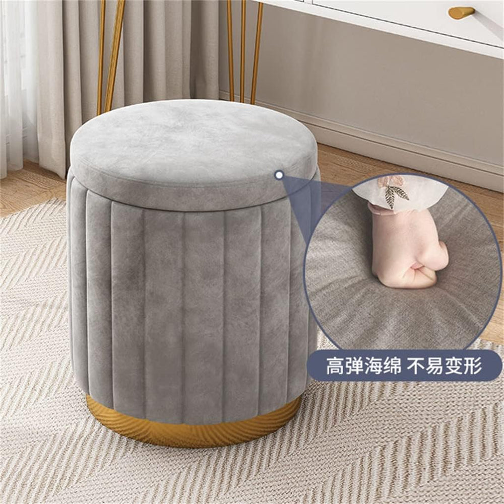 Footstool, Makeup Stool Small Round Stool Makeup Chair Girls Stool Small Bedr...