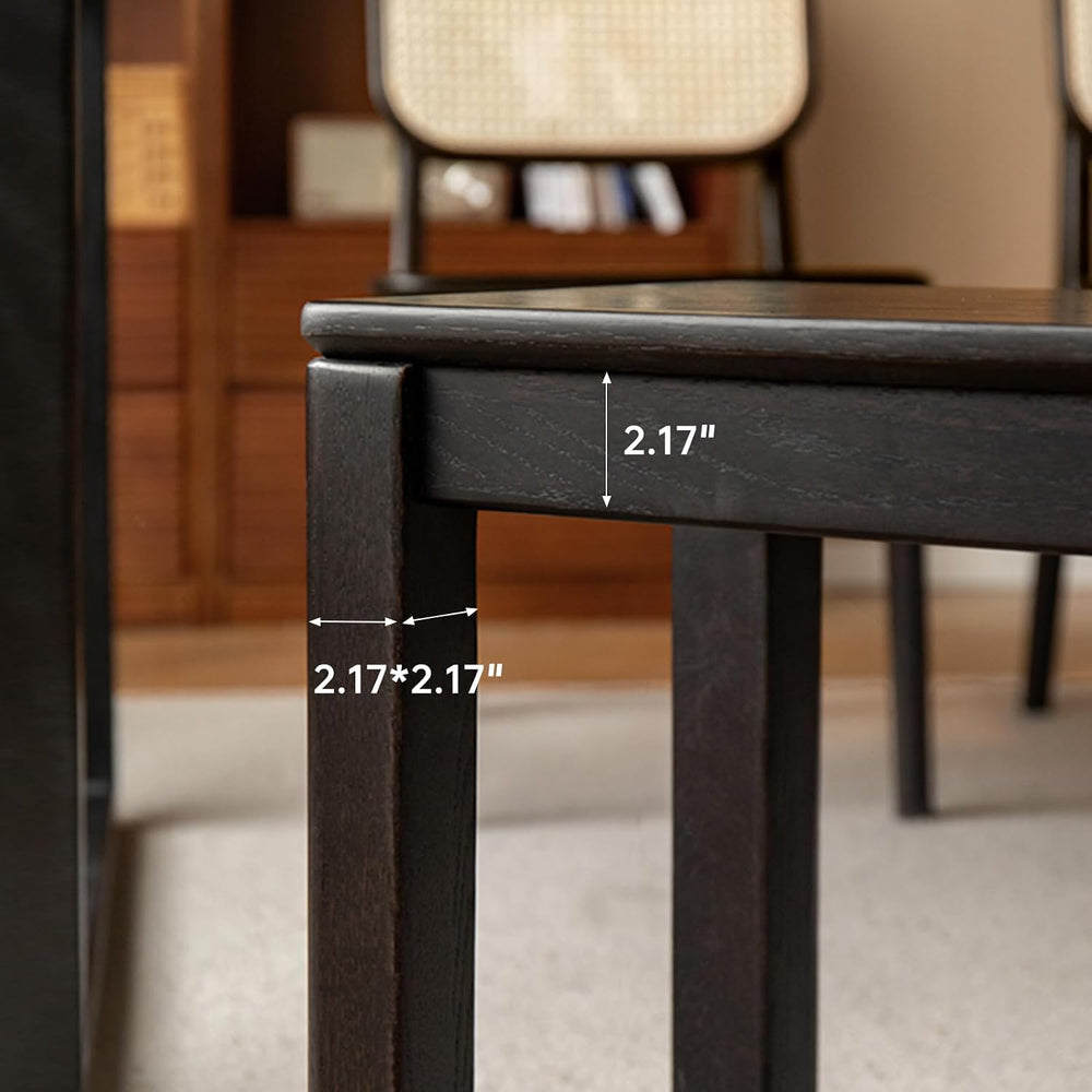47.2'' 100% Solid Wood Dining Bench, Oak Wood Long Bench for Dining T...