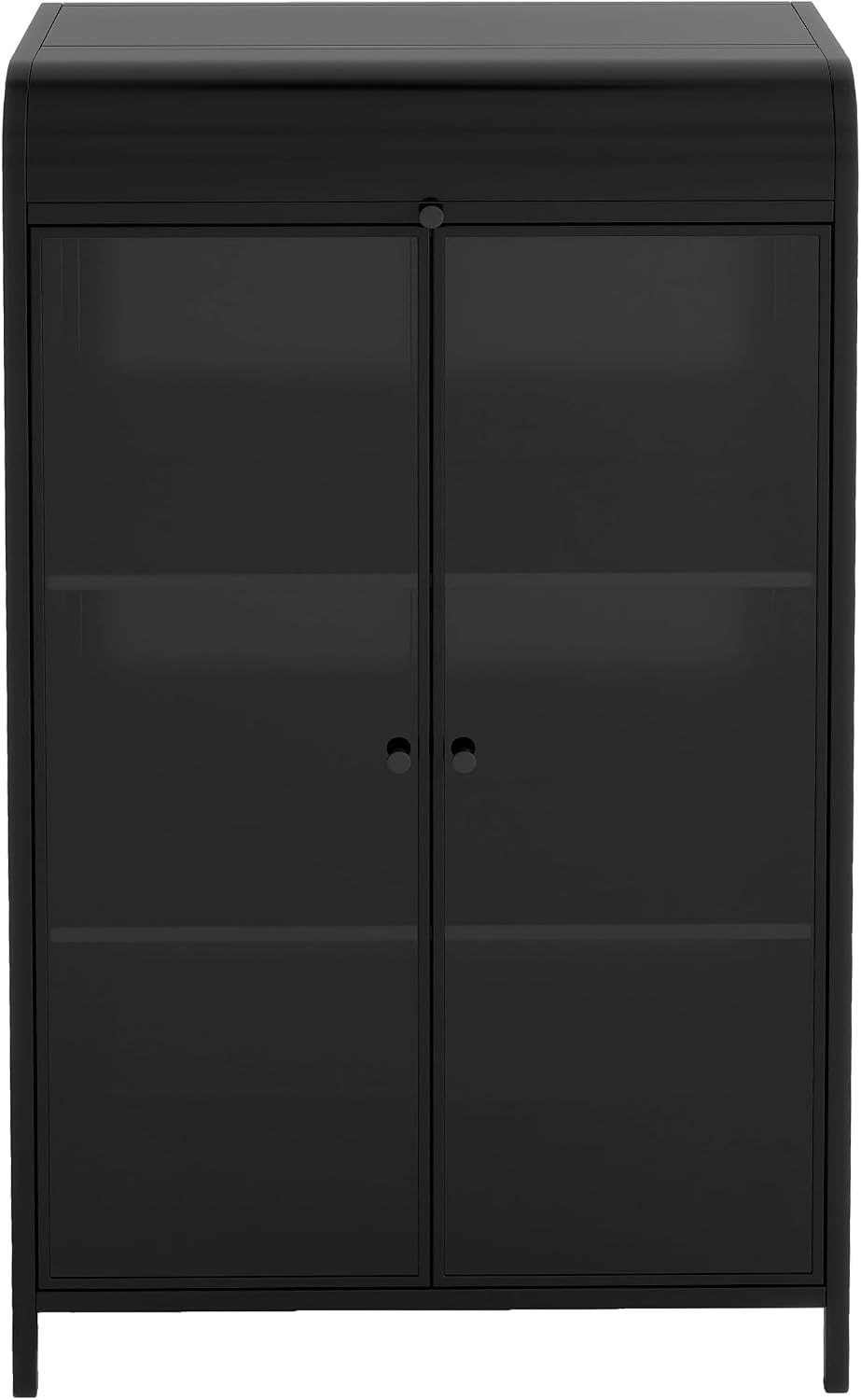 KEIKI 47.6" Tall Kitchen Pantry, Modern 4-Tier Sideboard Buffet Cabinet ...