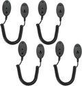 Magnetic Remote Leash Control Holder with Security Cable, Retractable Tidy Anti-lost Rope Organizer Easy Installation Stable Suitable for Projector TV Fan and Air Conditioner Remotes (4Pcs Black, S)