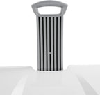 (1-Pack) Wheeled Laundry Basket - 135 Liters Large Capacity - White Plastic with a Cover and Extendable Handle, Suitable for Homes, Dormitories,Laundry Rooms and Apartments.