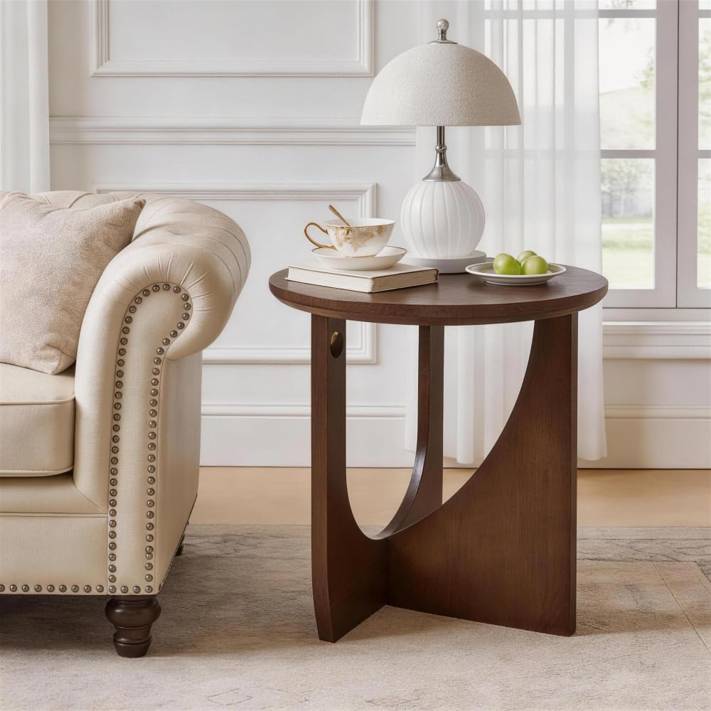 Solid Wood Side Table, End Table, Rustic Center Table, Simple Accent Table fo...