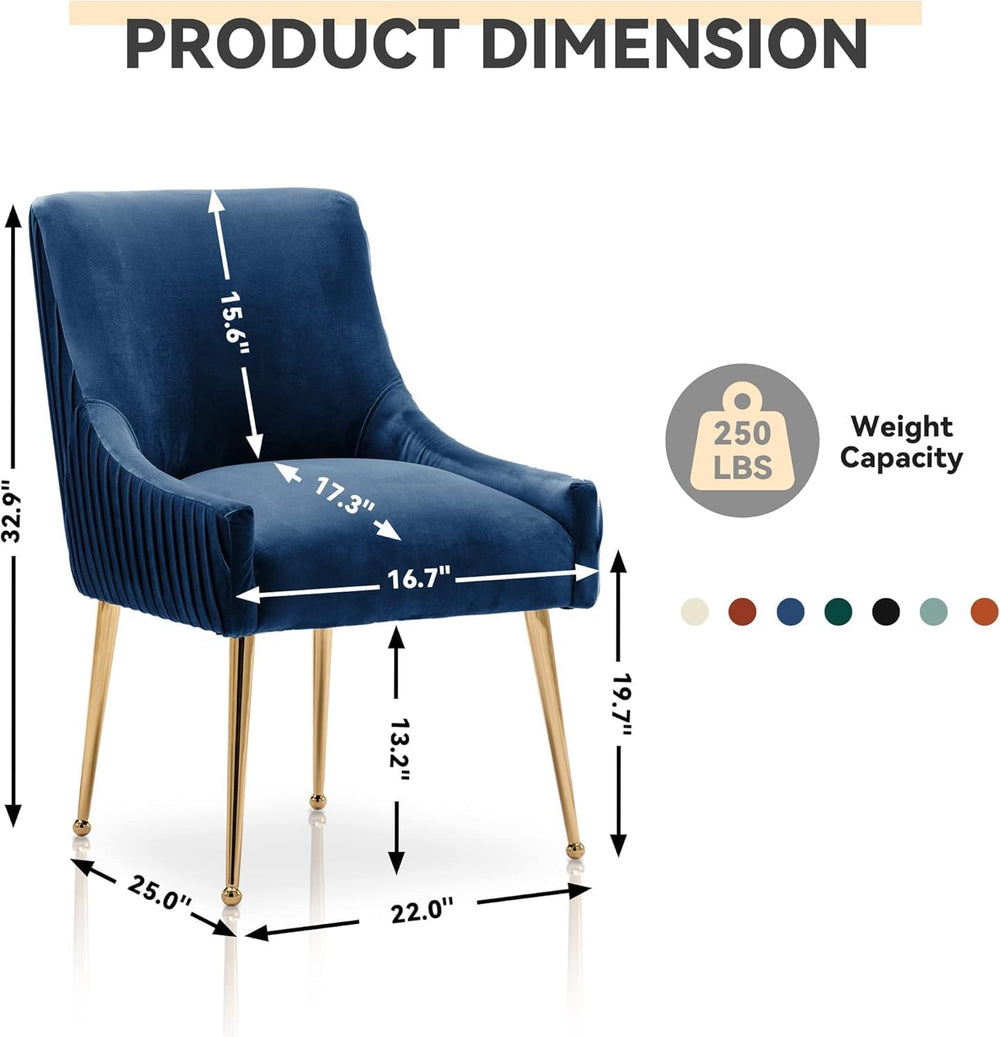 Dining Chairs, Accent Chairs Set of 4, Modern Upholstered Kitchen Dining Chai...